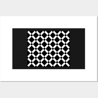 Abstract pattern - black and white. Posters and Art